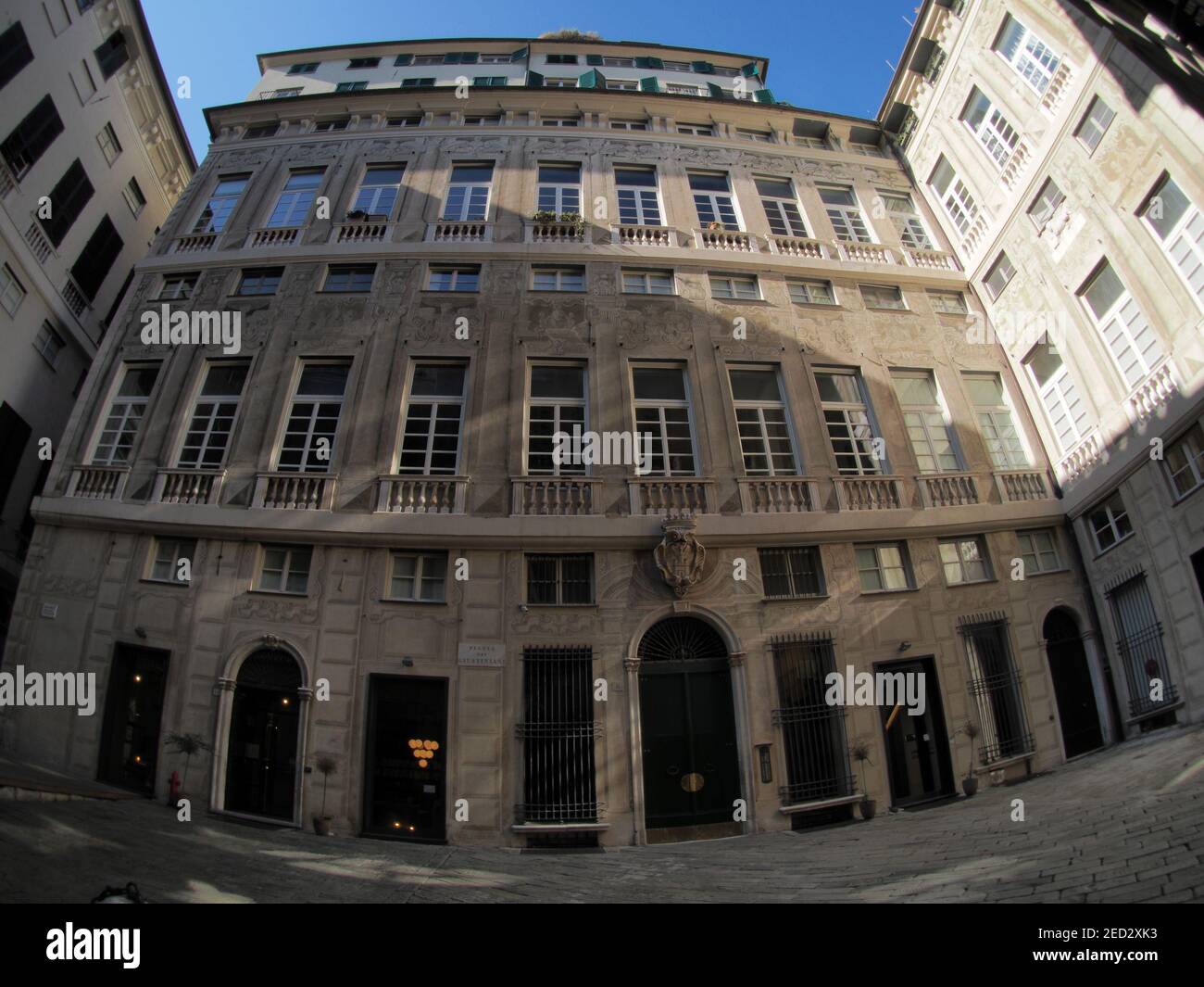 palazzo giustiniani palazzo storico di genova e palazzi nel centro storico visualizza Foto Stock