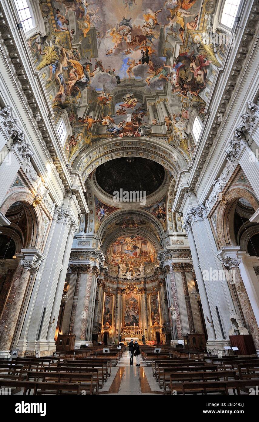 Italia, Roma, chiesa di Sant'Ignazio Foto Stock