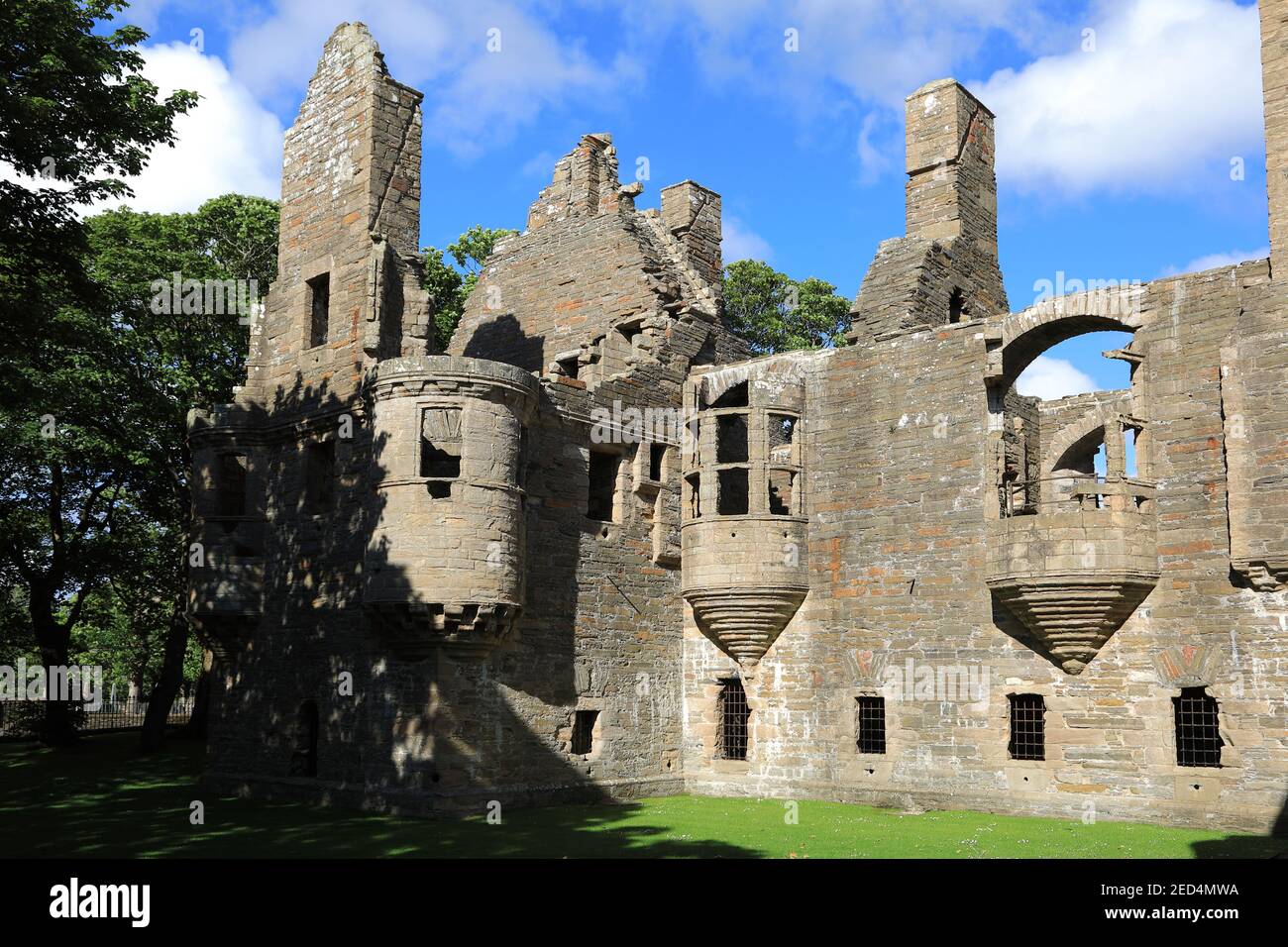 Il Palazzo del Conte del XVI secolo a Kirkwall in Orkney Scozia Foto Stock