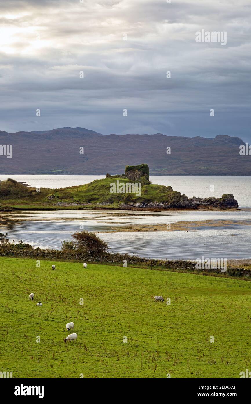 Teangue villaggio sulla penisola di Sleat, Isola di Skye, Scozia Foto Stock