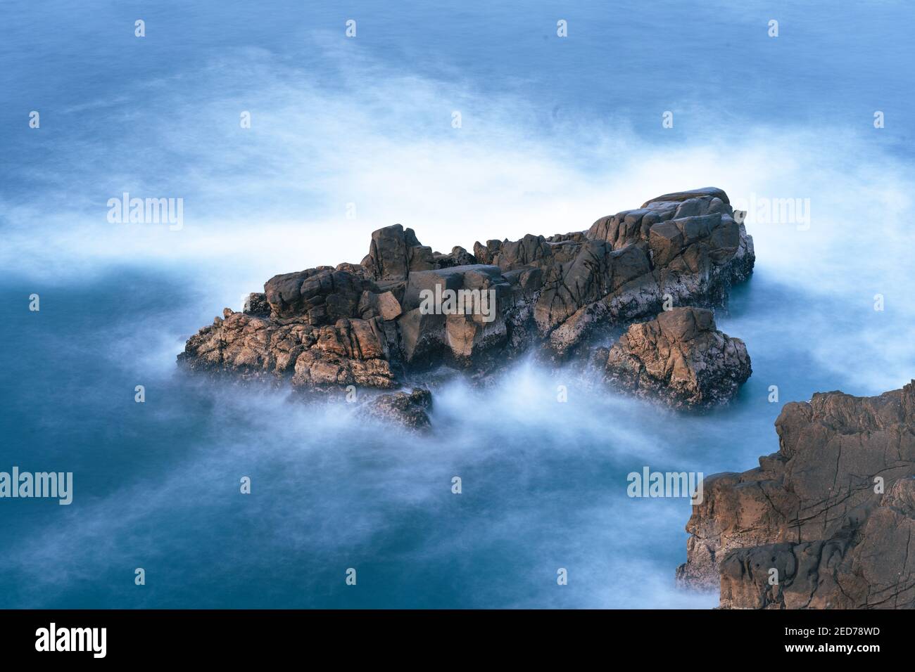 Esposizione rock lunga Foto Stock