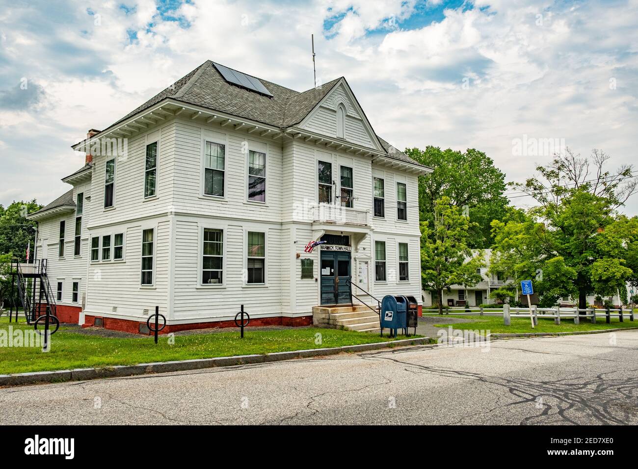 Warwick, il municipio del Massachusetts Foto Stock