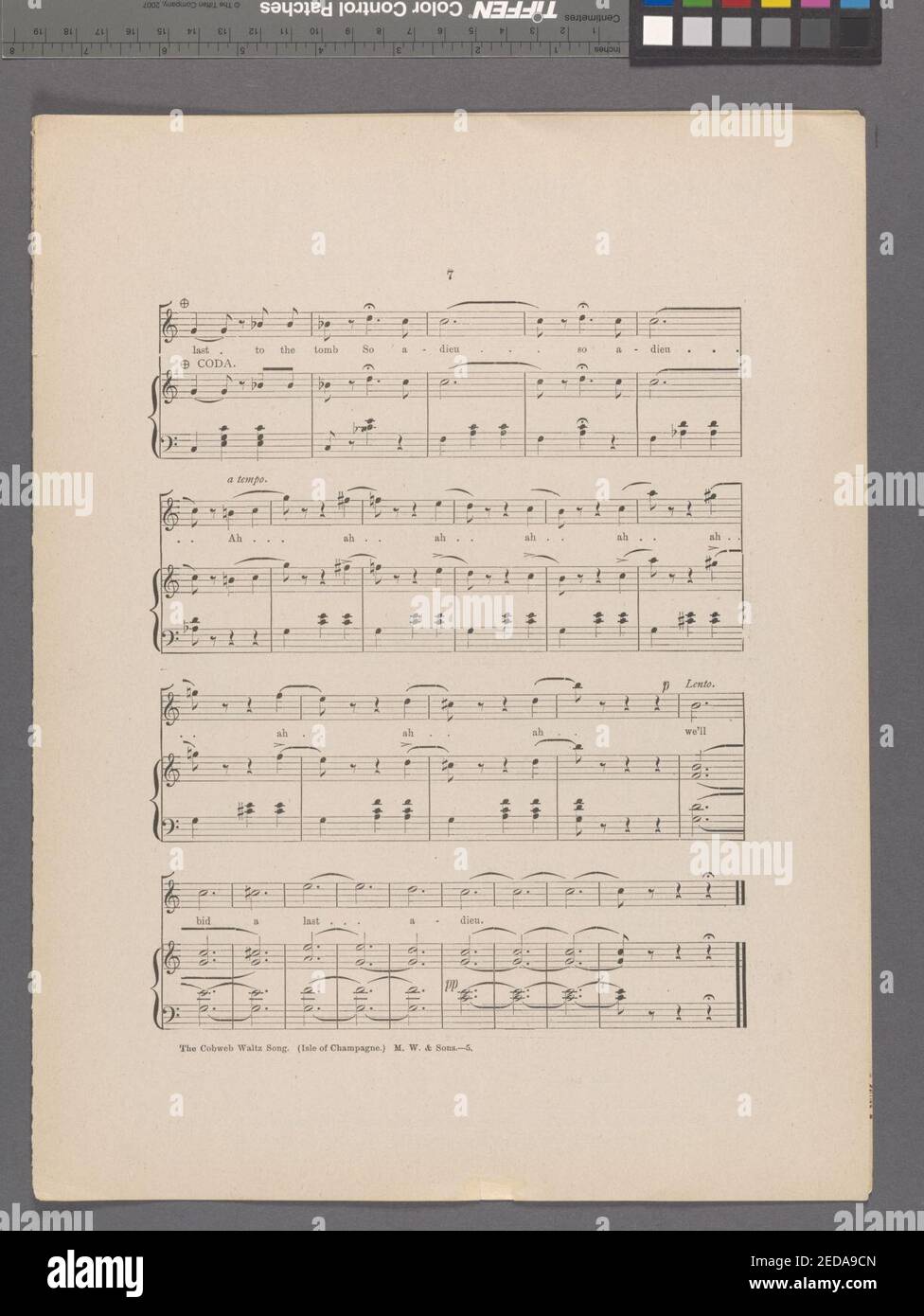 Cobweb Waltz canzone Foto Stock