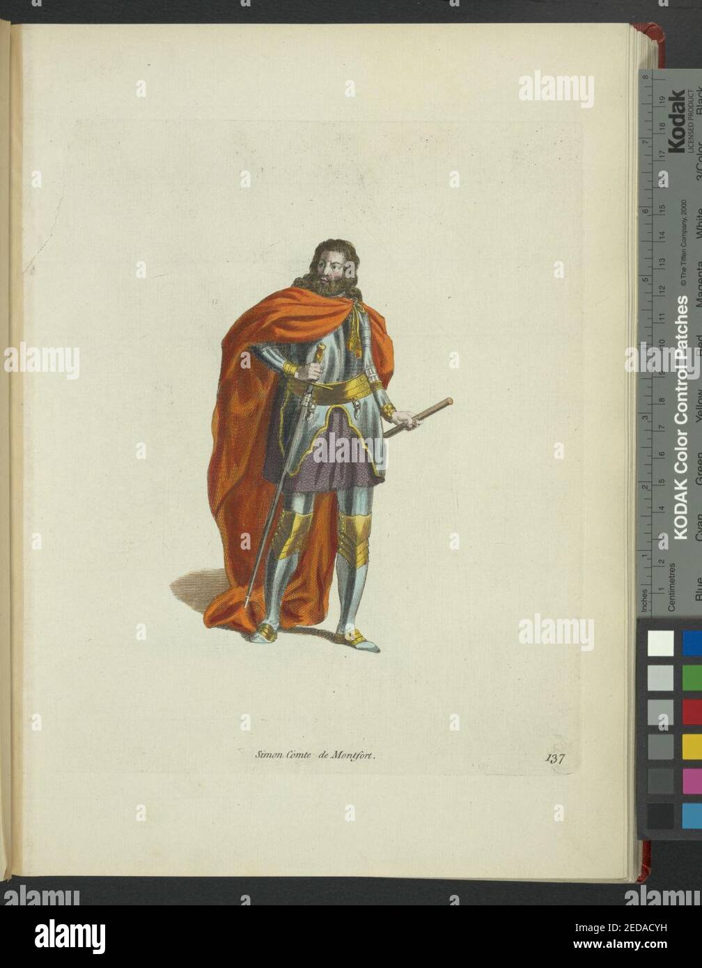 Conte Simone De Montfort. Simon Comte de Montfort Foto Stock
