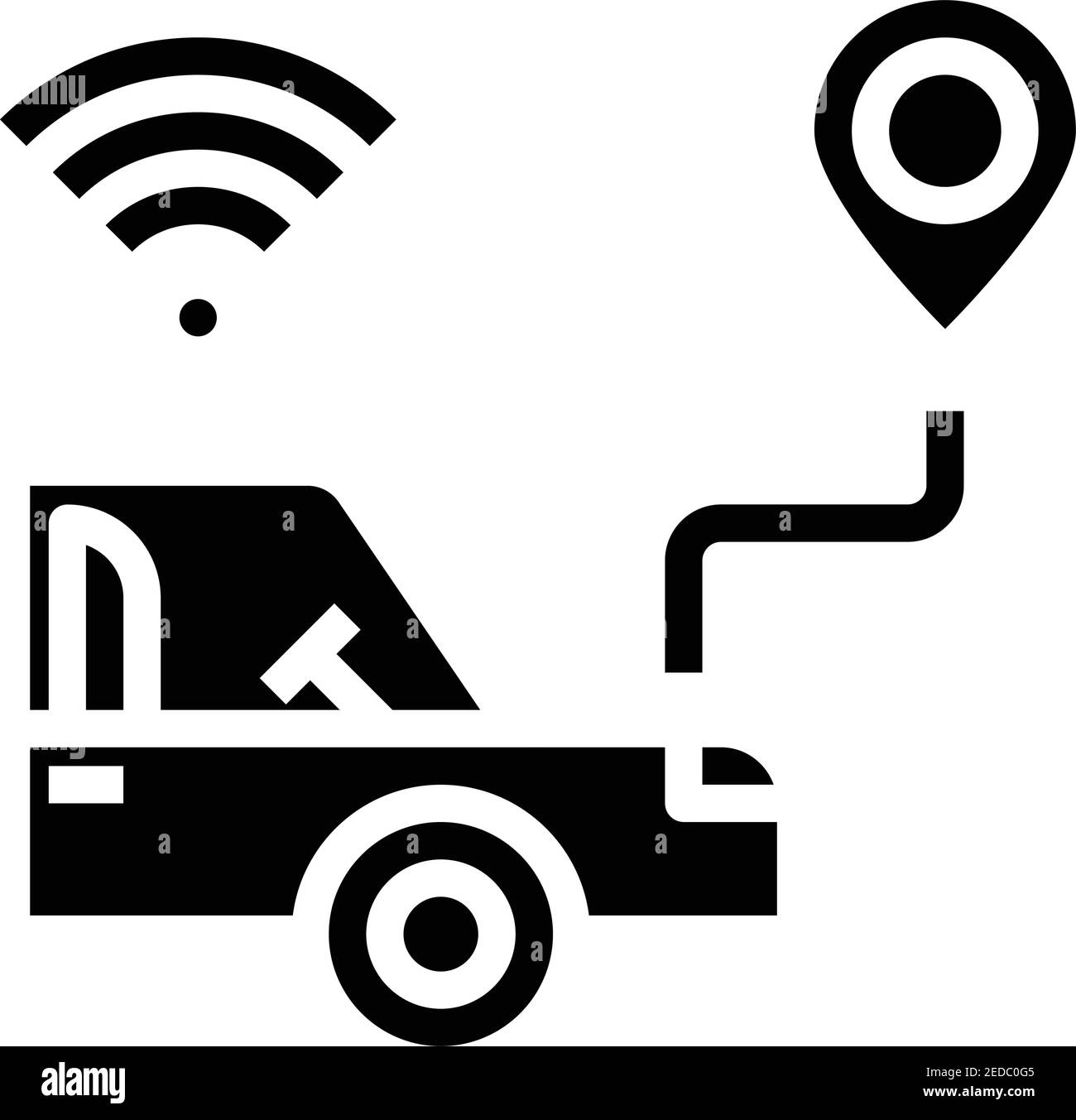 trasporto-coordinate-su-binario-sicuro-di-guida Illustrazione Vettoriale