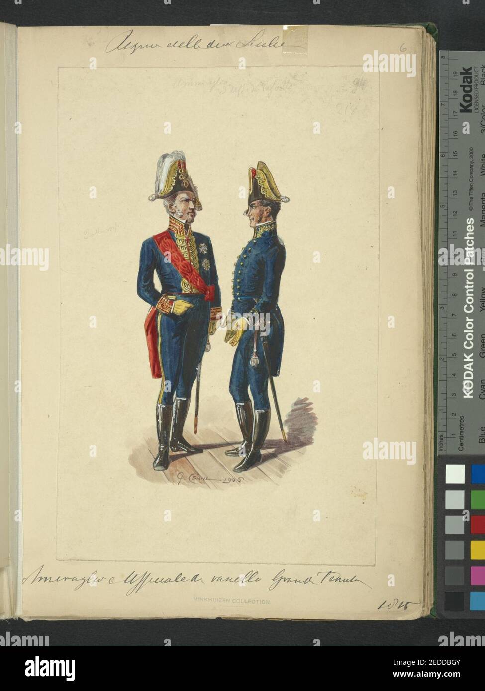 Italia. Regno delle due Sicilie, 1815 (parte 10) Foto Stock