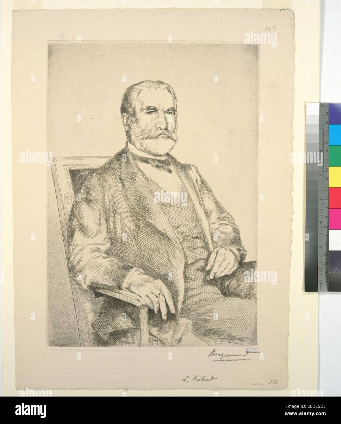 Louis Robert, amministrateur de la manufacture nationale de porcelaine de Sèvres Foto Stock