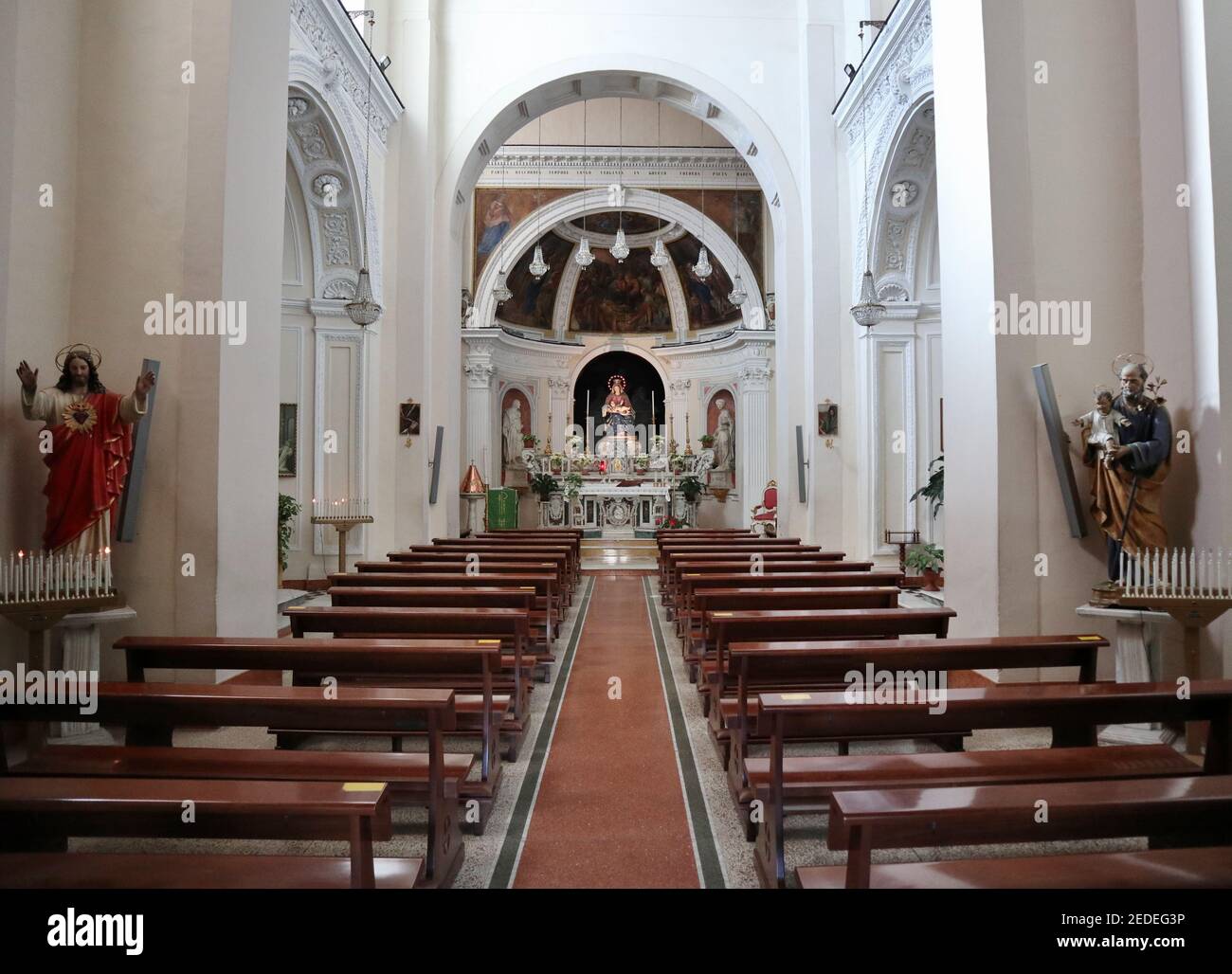 Napoli - interno della Chiesa di Santa Maria del Parto Foto Stock