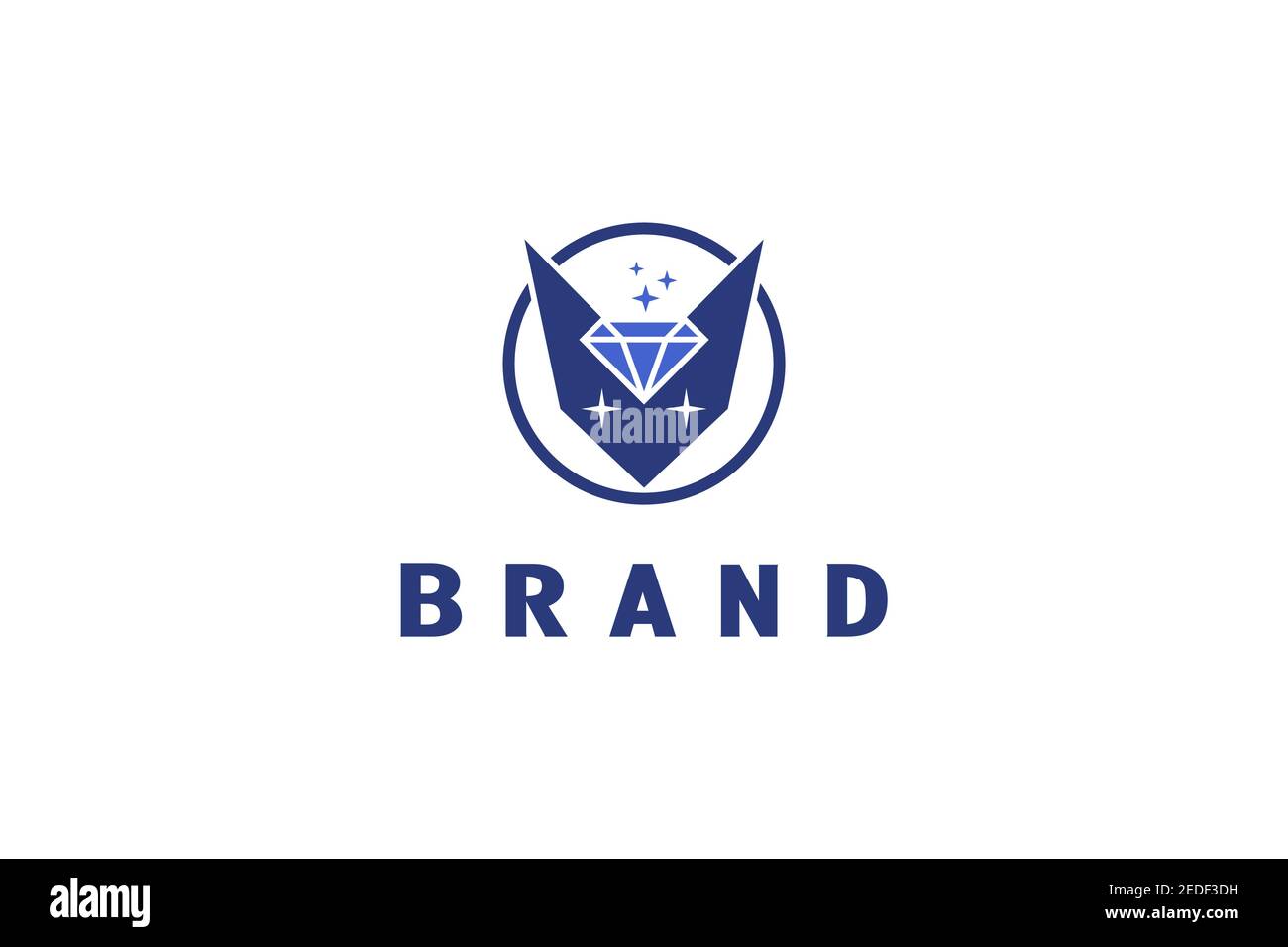 Logo Fox Diamond Illustrazione Vettoriale