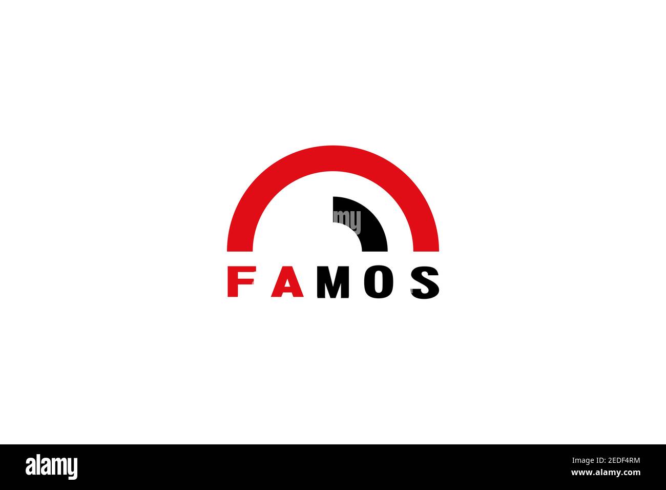 Design con logo Letter F o M, semplice e minimalista. Illustrazione Vettoriale