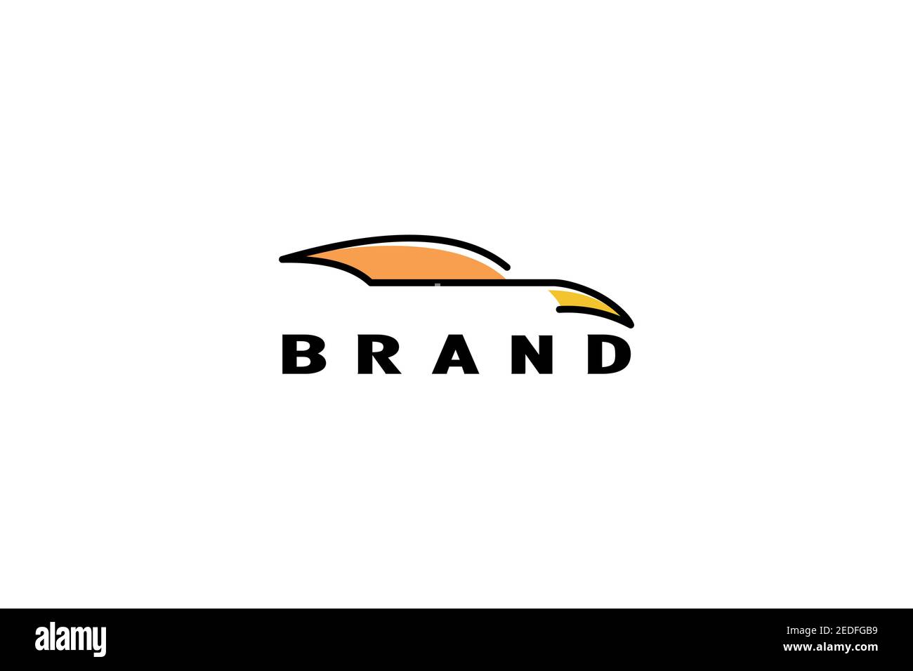 Logo monoline per auto Illustrazione Vettoriale
