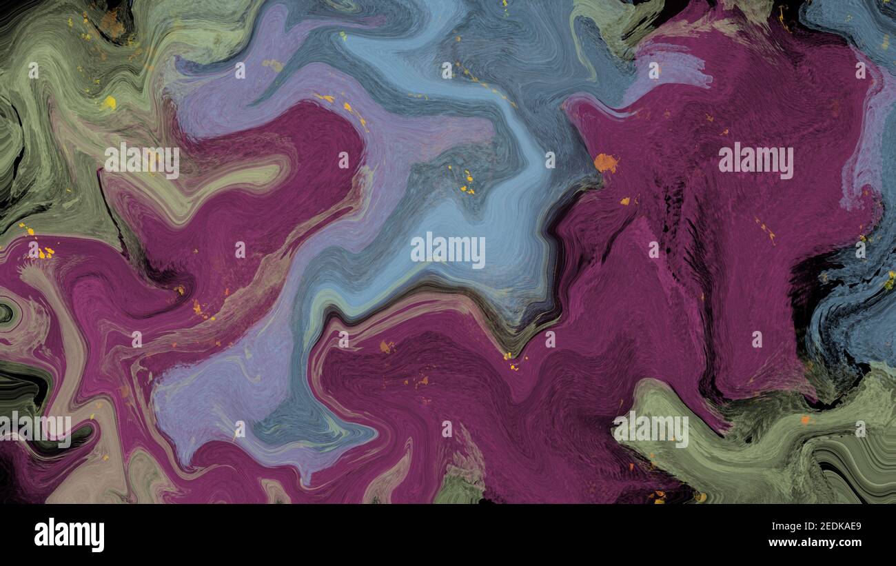 Arte liquida astratta, colore marmo, motivo marmo di lusso sfondo texture, tecnica dell'arte digitale. Foto Stock