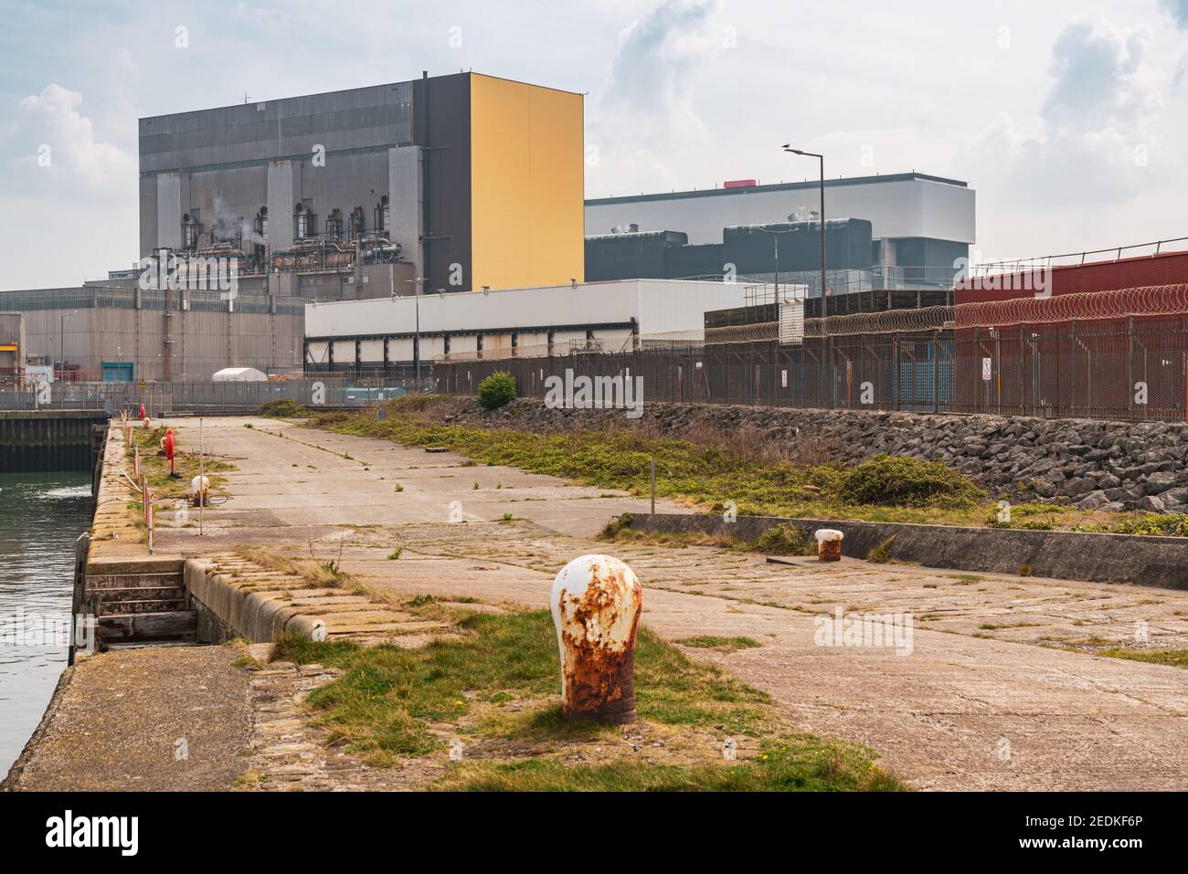 Heysham, Lancashire, Inghilterra, Regno Unito - 30 Aprile 2019: la centrale nucleare di Heysham Power Station Foto Stock