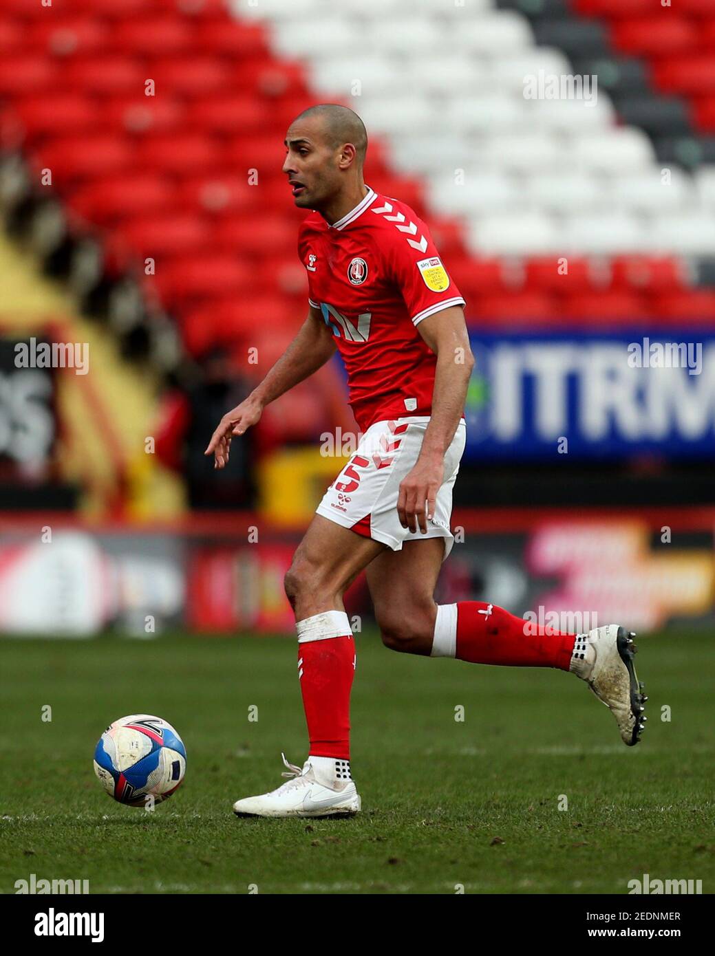 Darren Pratley di Charlton Athletic durante la partita Sky Bet League One alla Valley, Londra. Data immagine: Sabato 13 febbraio 2021. Foto Stock