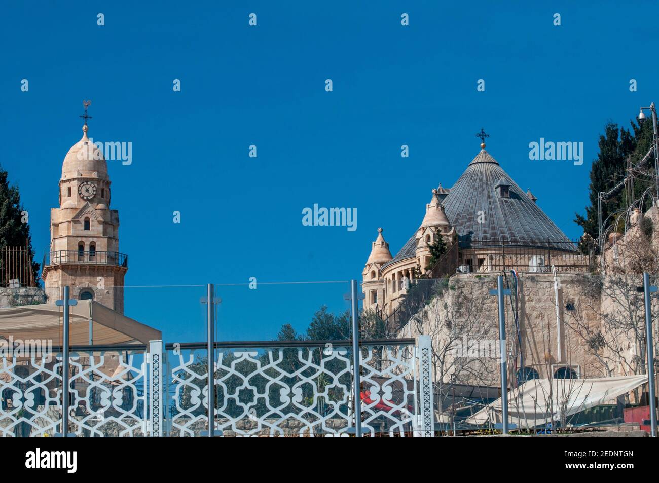 Abbazia della Dormizione è un'abbazia e il nome Di una comunità benedettina a Gerusalemme sul Monte Sion giusto Al di fuori delle mura della città vecchia vicino al Foto Stock