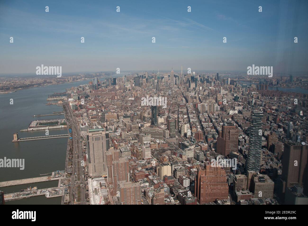 Manhatton New york dall'alto Foto Stock