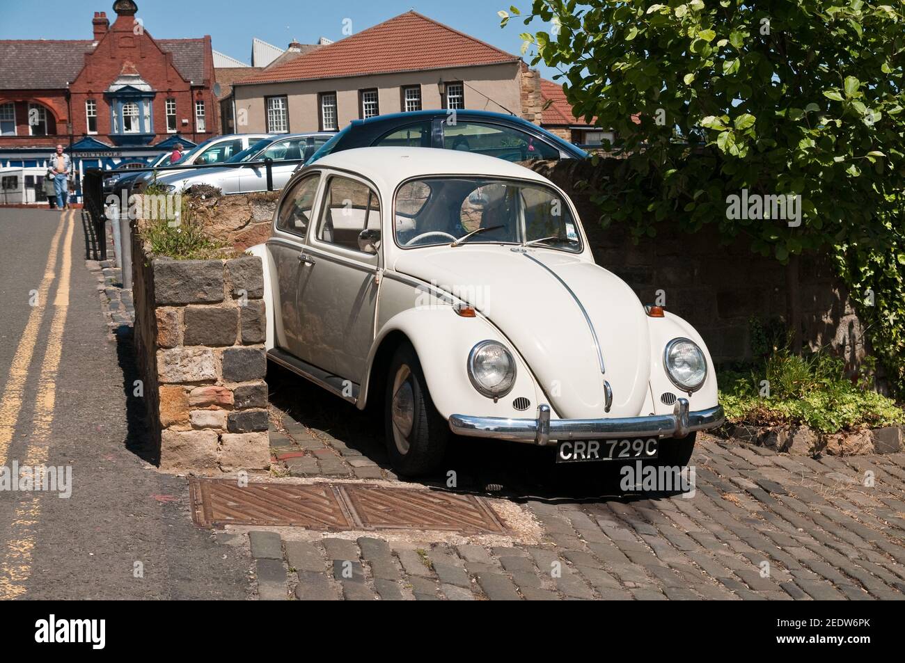 Parcheggio Volkswagen Beatle auto VW Foto Stock