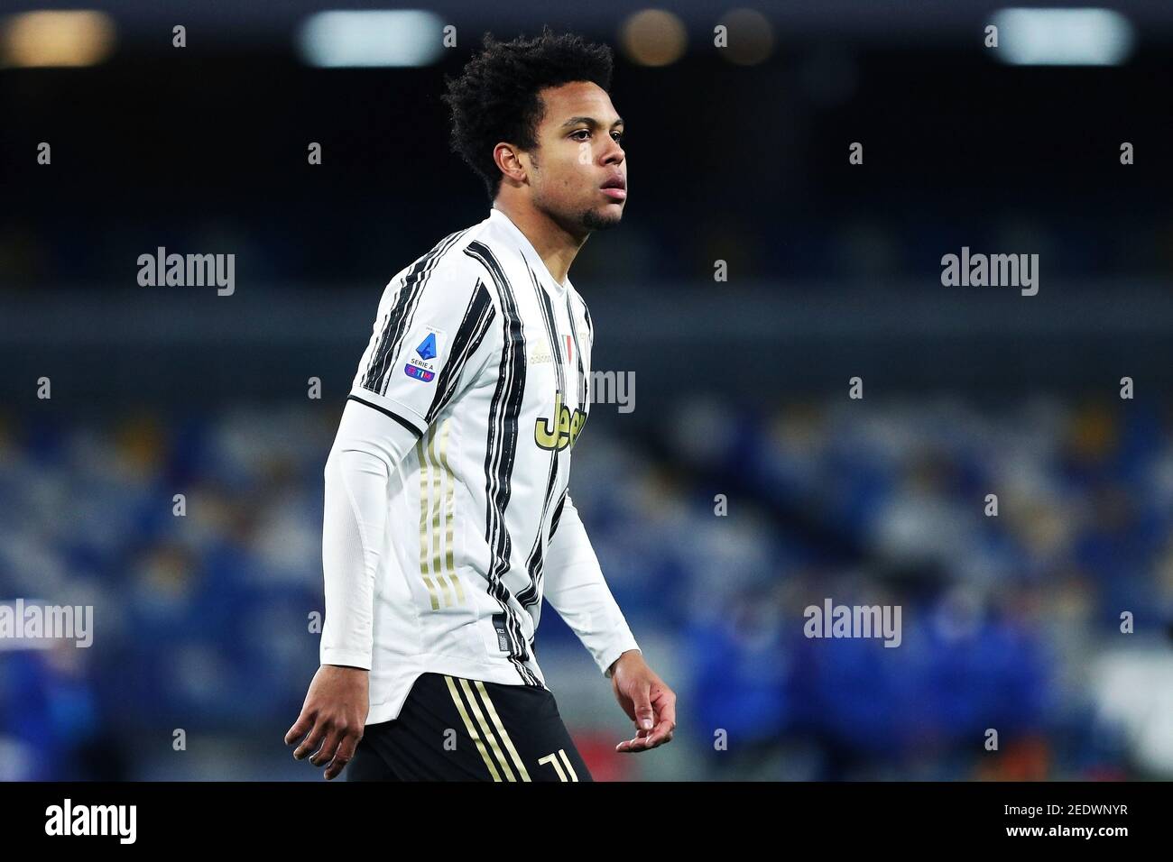 Weston Mckennie della Juventus in azione durante il campionato italiano Serie UNA partita di calcio tra SSC Napoli e Juventu / LM Foto Stock