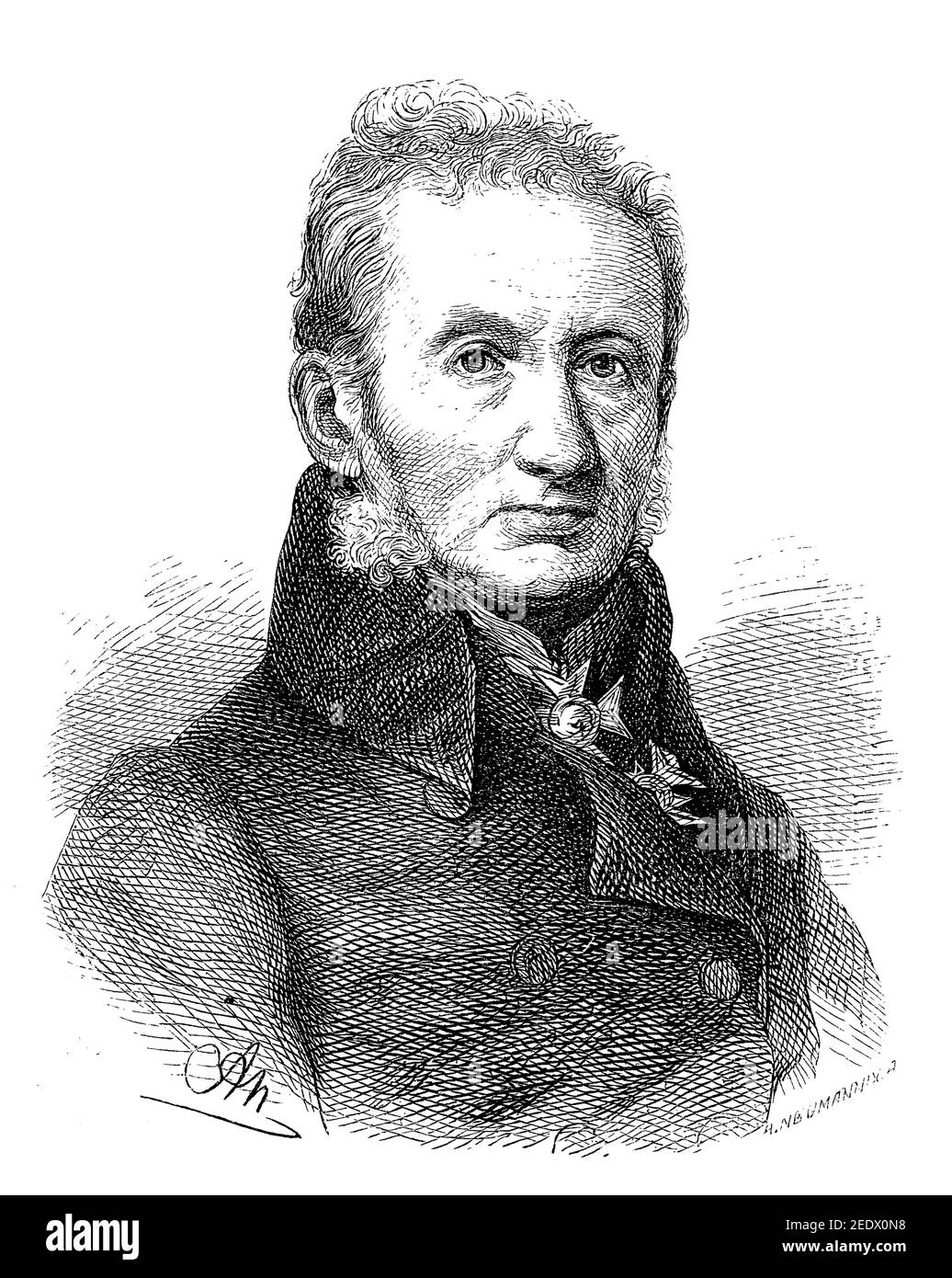 Johann Gottfried Jakob Hermann, 28 novembre 1772 - 31 dicembre 1848, filologo tedesco di musica classica, Johann Gottfried Jakob Hermann, 28. Novembre 1772 - 31. Dezember 1848, ein deutscher klassischer Philologe, Historisch, storico, digitale riproduzione migliorata di un originale del 19 ° secolo / digitale Reproduktion einer Originalvollage aus dem 19. Jahrhundert, Foto Stock