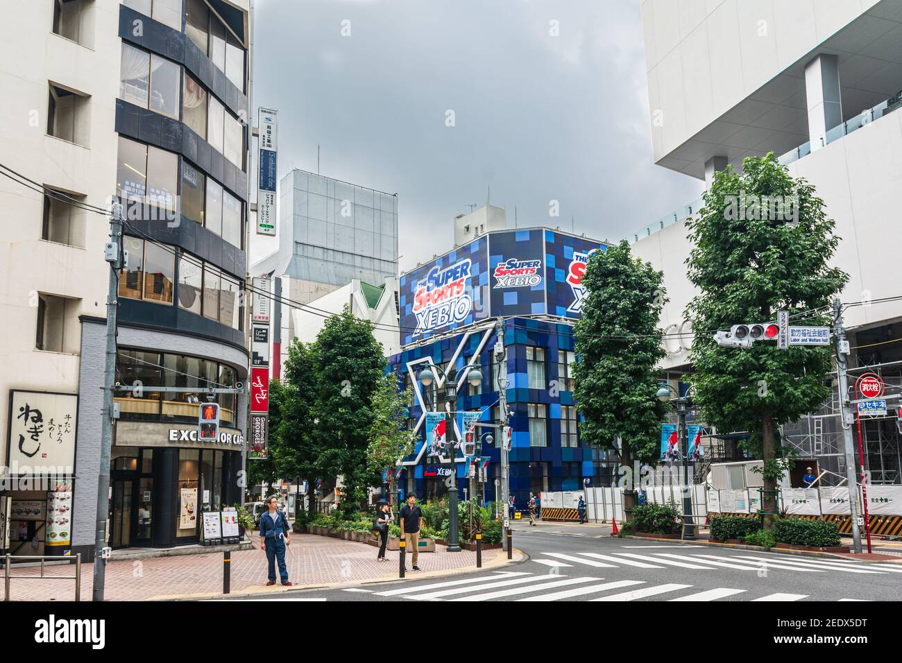 Tokyo, Giappone, Asia - 25 agosto 2019 : Via nel quartiere di Shibuya Foto Stock