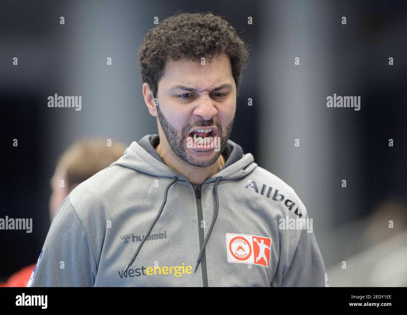 Coach Jamal NAJI (MAR) handball 1st Bundesliga, 18th matchday, TUSEM Essen (MAR) - MT Melsungen (MTM) 28:35, il 02/11/2021 in e ssen / Germany Â | usage worldwide Foto Stock