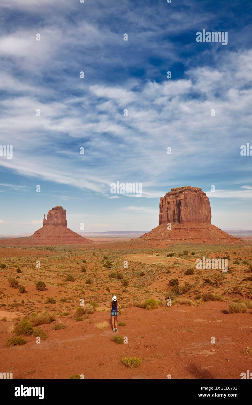 Il Monument Valley dall'artista del punto, Arizona, Stati Uniti Foto Stock