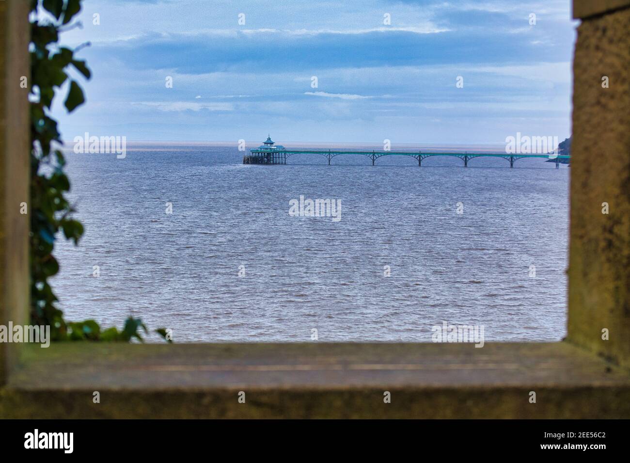 Molo di Clevedon in Inghilterra, Regno Unito Foto Stock