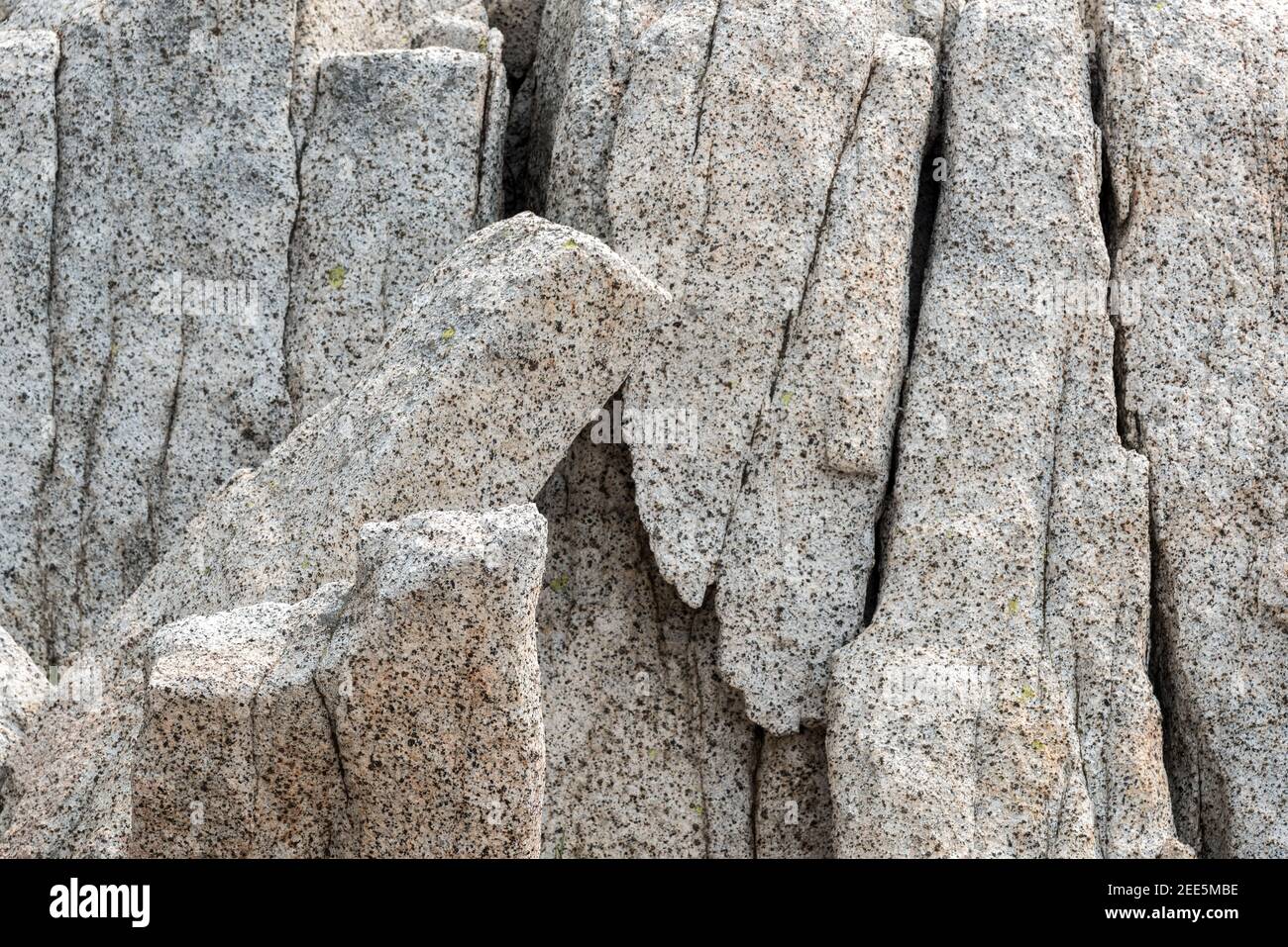 Blocchi di granito e scogliera, Wallowa Mountains, Oregon. Foto Stock