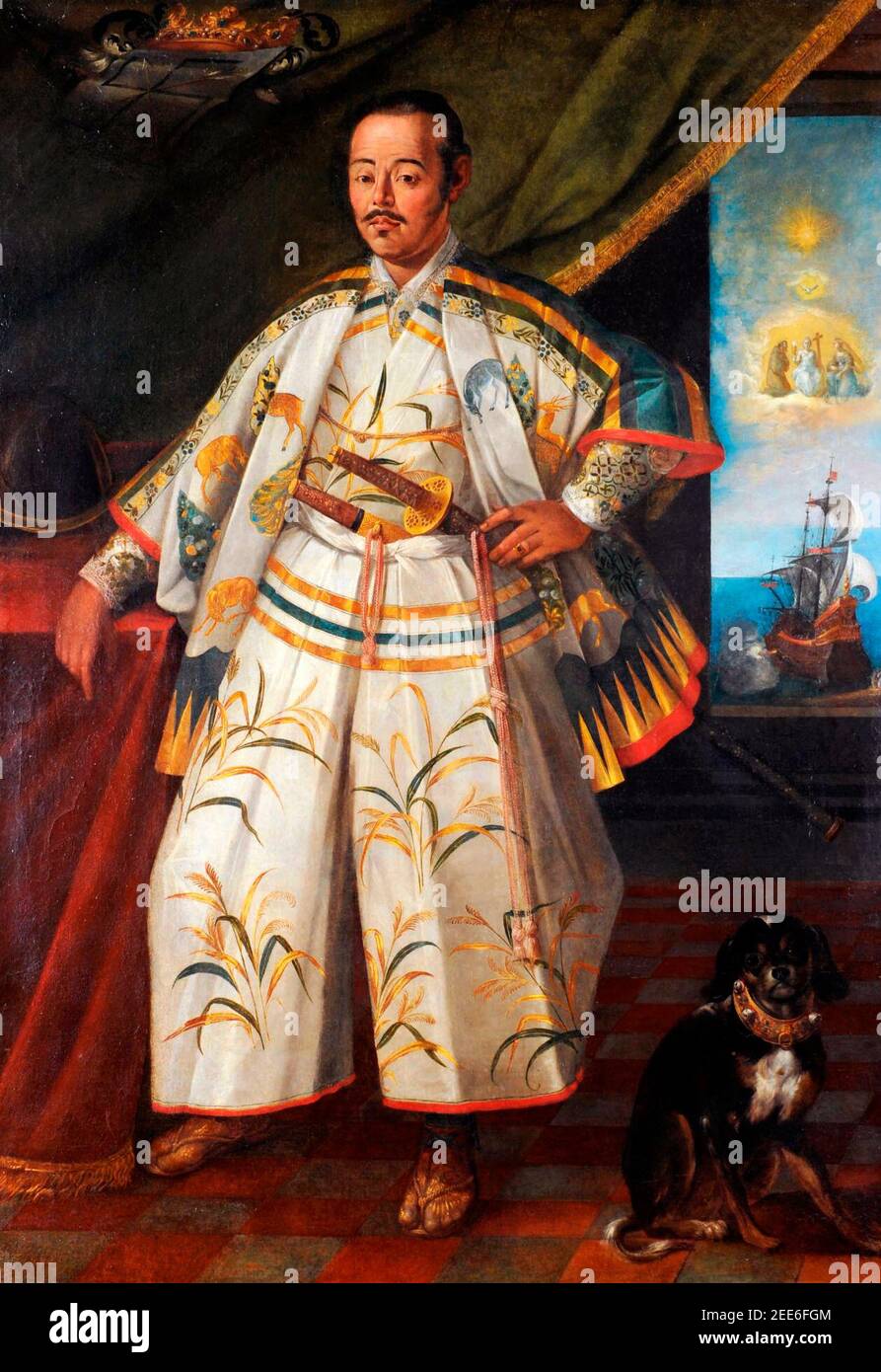 Tsunenaga a Roma - Claude Deruet, 1615 Foto Stock