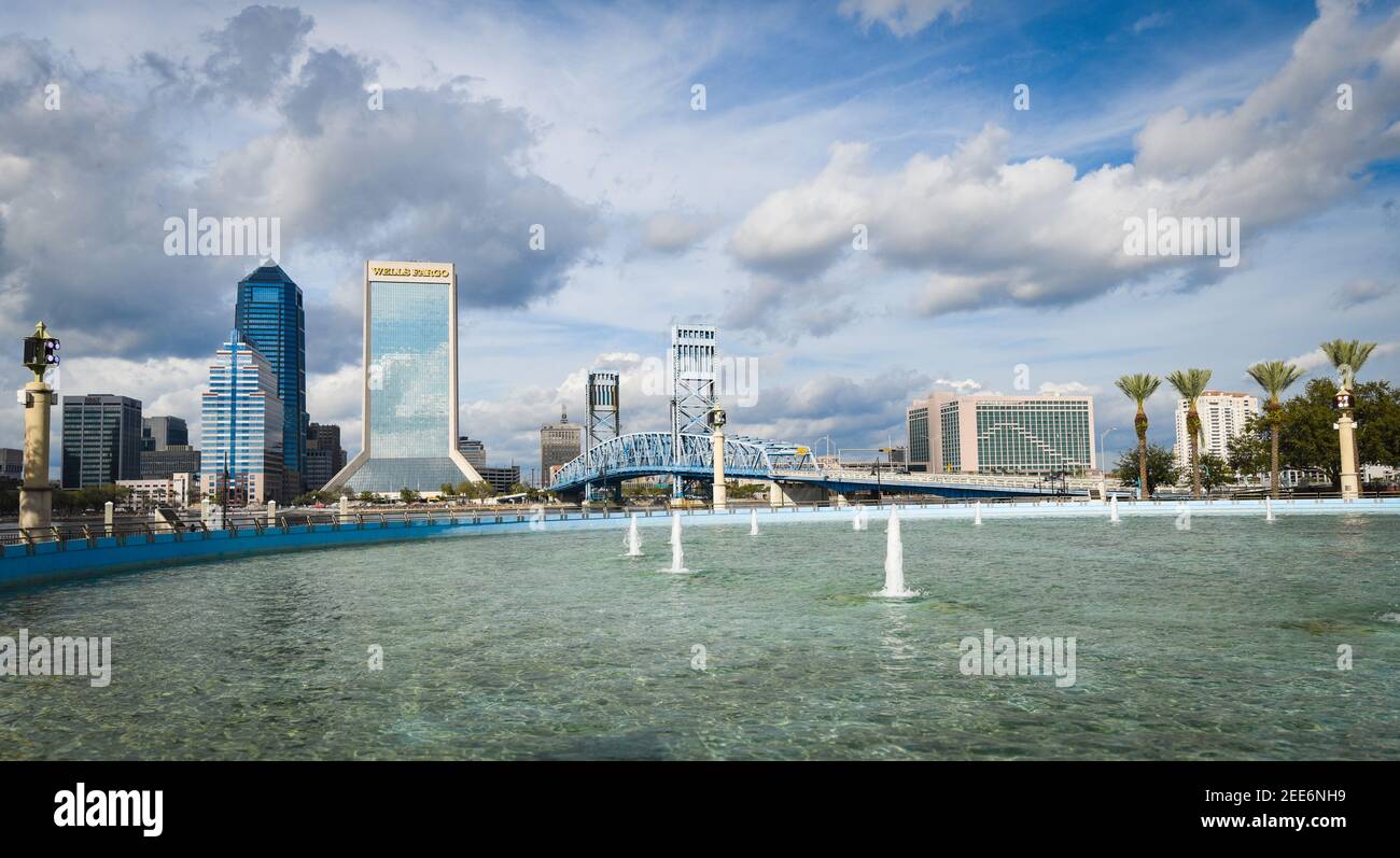 Splendida città di Jacksonville in Florida, Stati Uniti Foto Stock