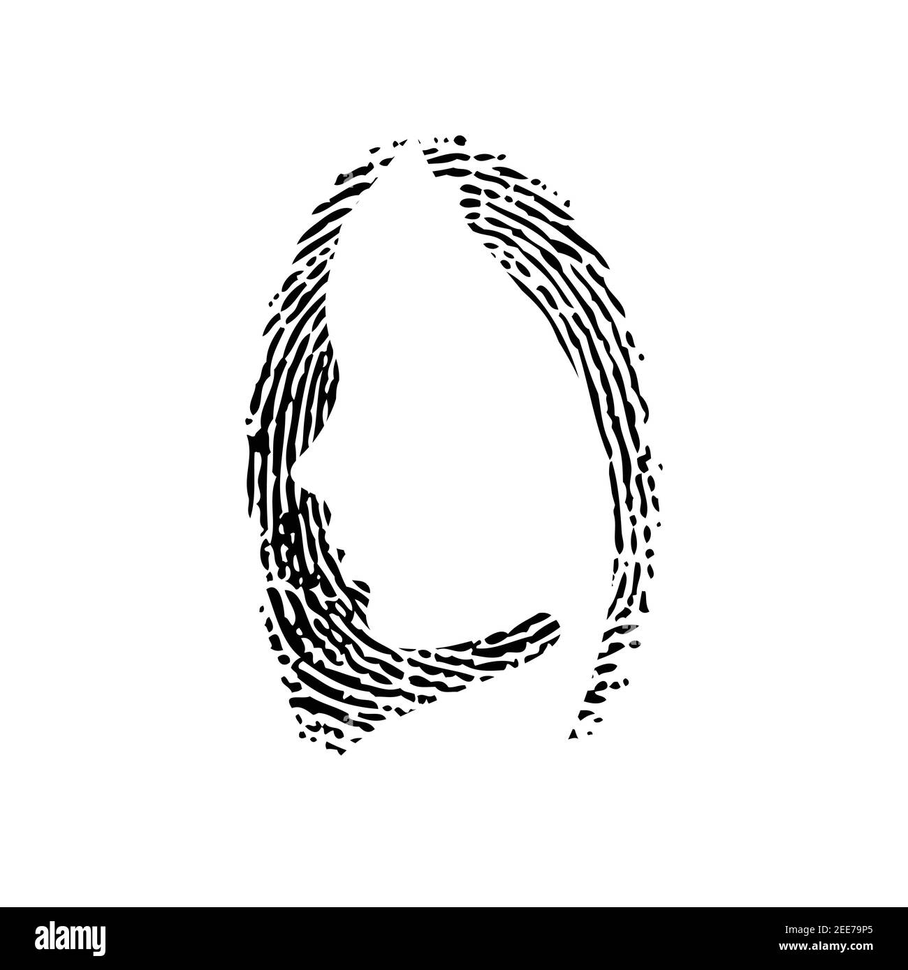 Fingerprint ID woman background Illustrazione Vettoriale