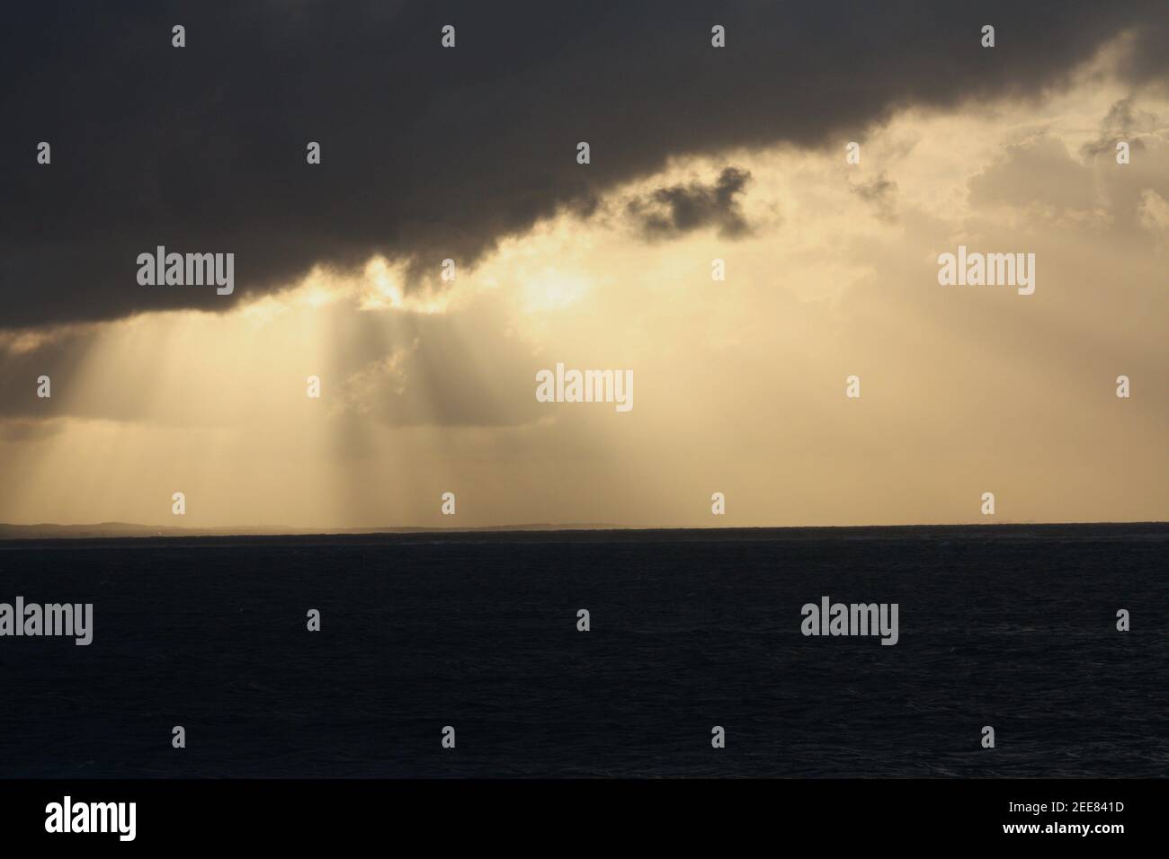 tramonto dell'isola Foto Stock