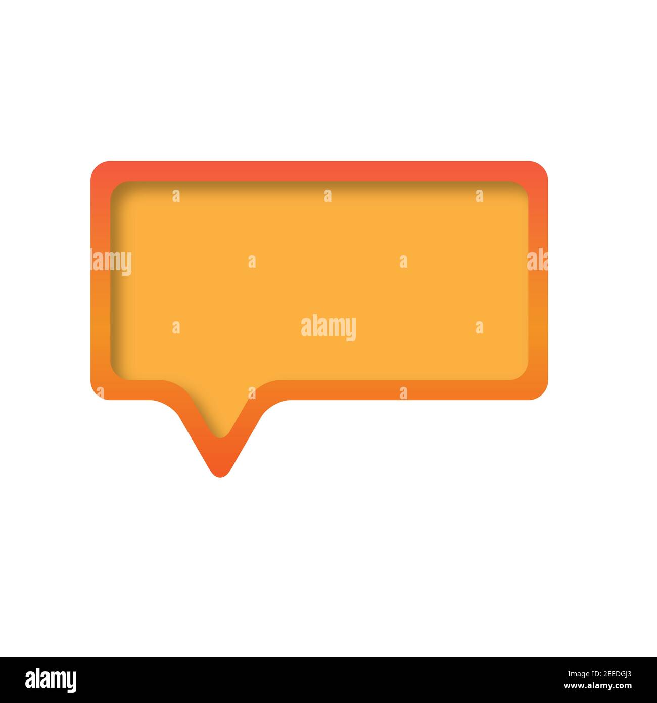 struttura immagine messaggio. icona casella chat. vettore pronto per l'uso. Foto Stock