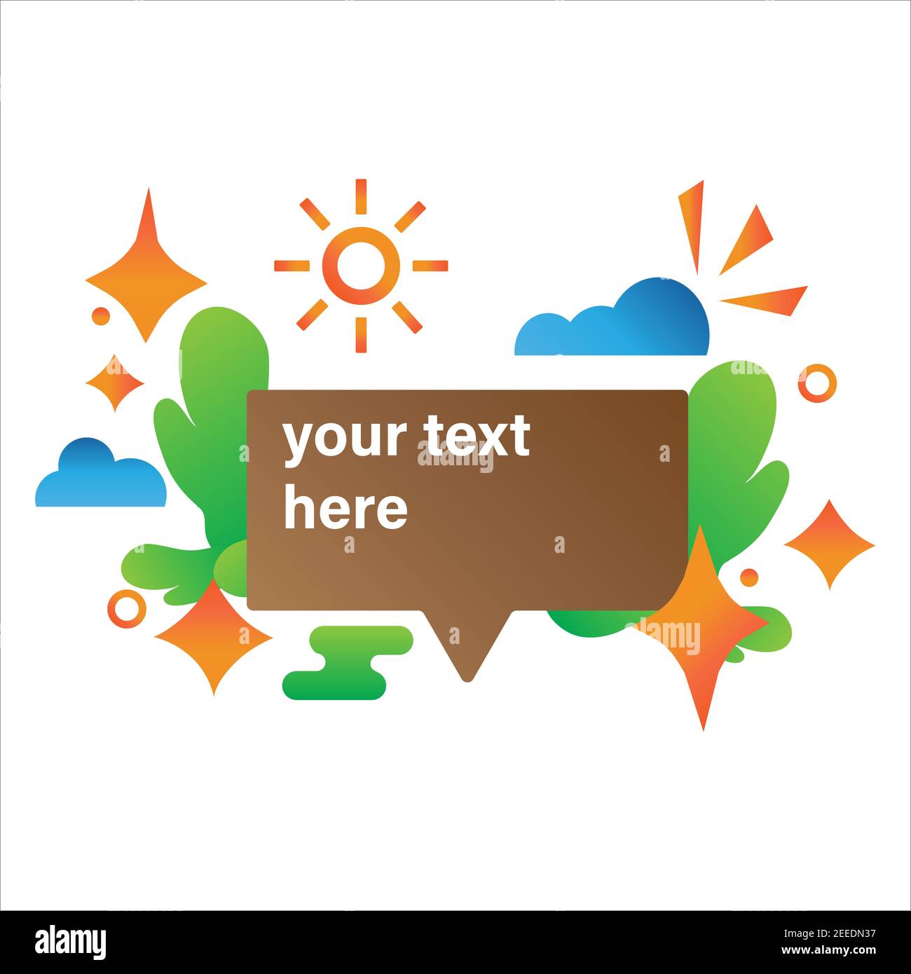 concetto di immagine del messaggio. concetto di immagine in stile gradiente Foto Stock