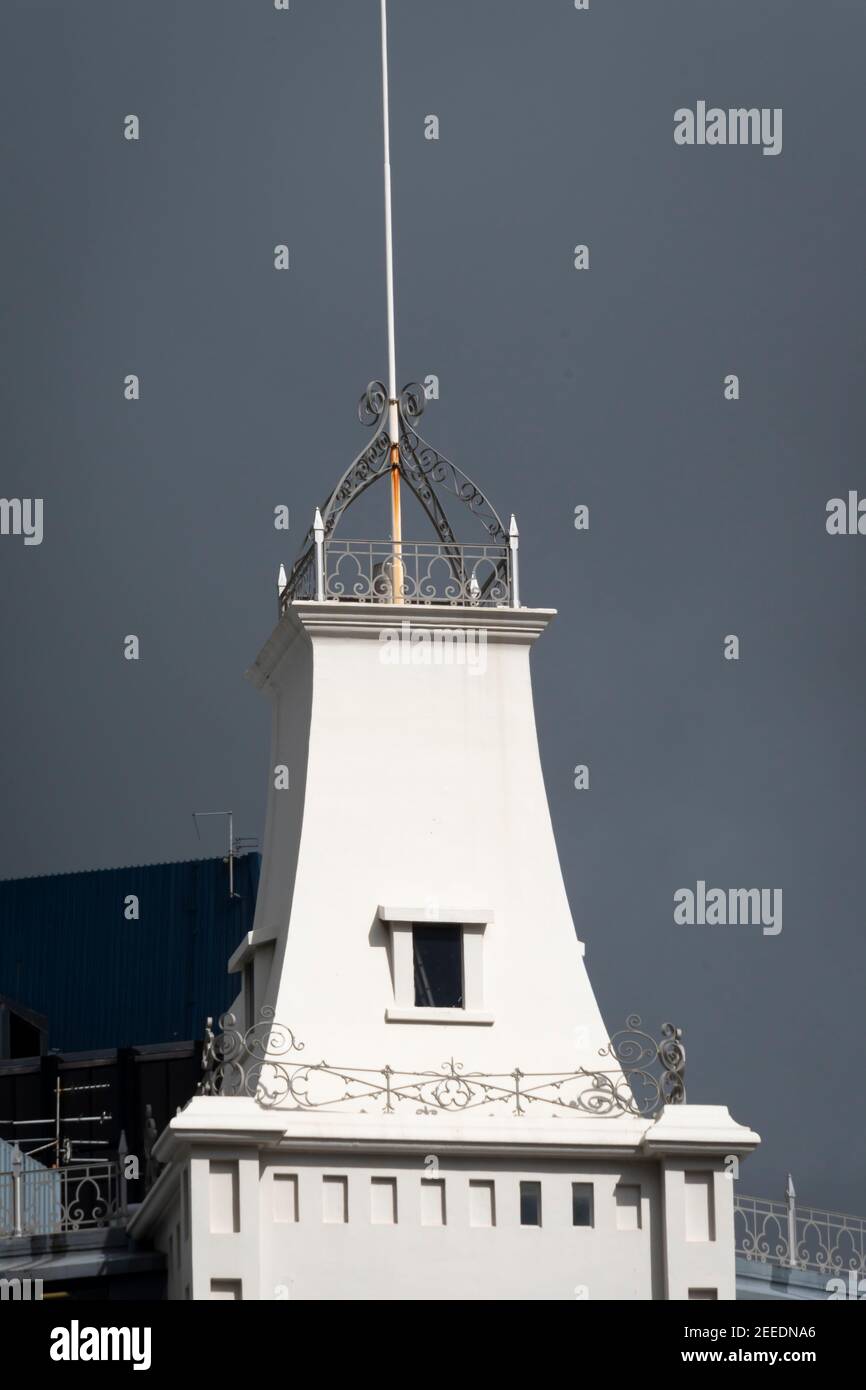 Edificio degli agricoltori federati nel centro di Wellington, Isola del Nord, Nuova Zelanda Foto Stock