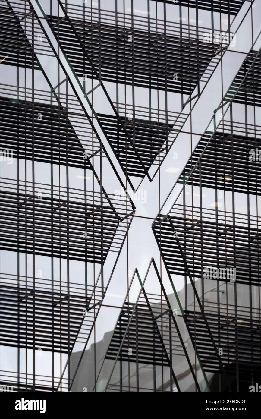 Alti edifici nel centro di Wellington, North Island, Nuova Zelanda Foto Stock