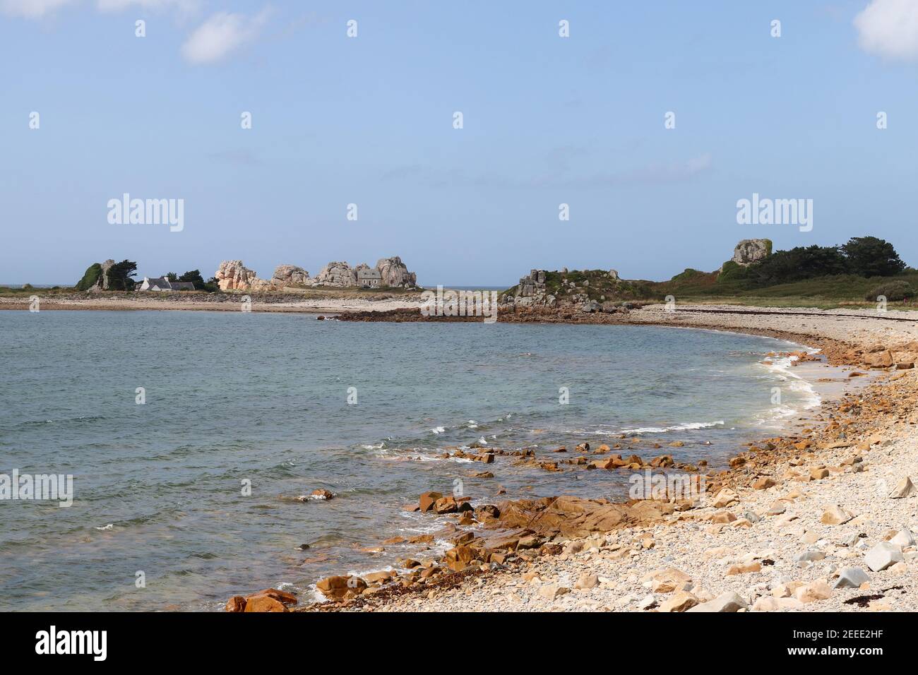 La casa tra le rocce - le Gouffre, Bretagna, Francia Foto Stock