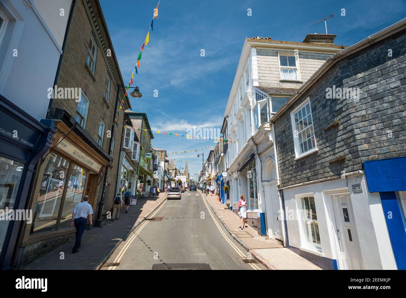 Fore Street, Kingsbridge, Devon, Regno Unito. Foto Stock