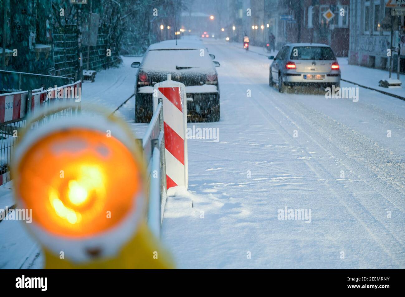 GERMANIA, Amburgo, inverno, neve / GERMANIA, Amburgo, Inverno, Schnee Foto Stock