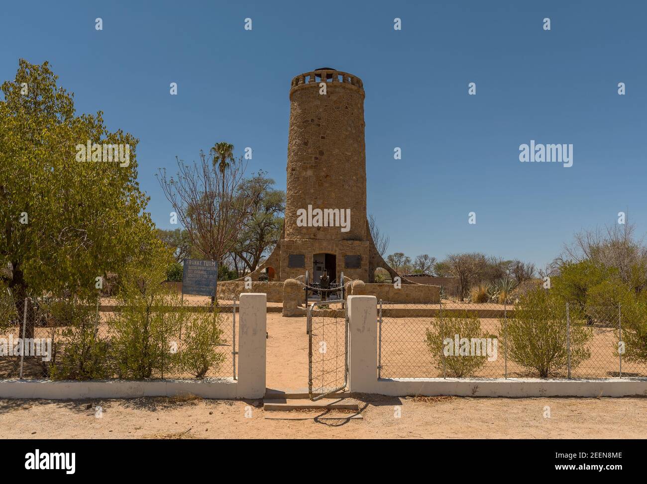 Franke Tower, Franketurm, monumento militare a Omaruru, Namibia Foto Stock