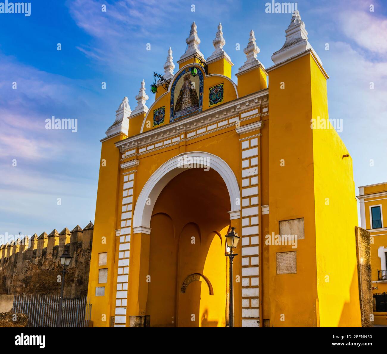 Porta della Macarena a Siviglia, Andalusia, Spagna Foto Stock