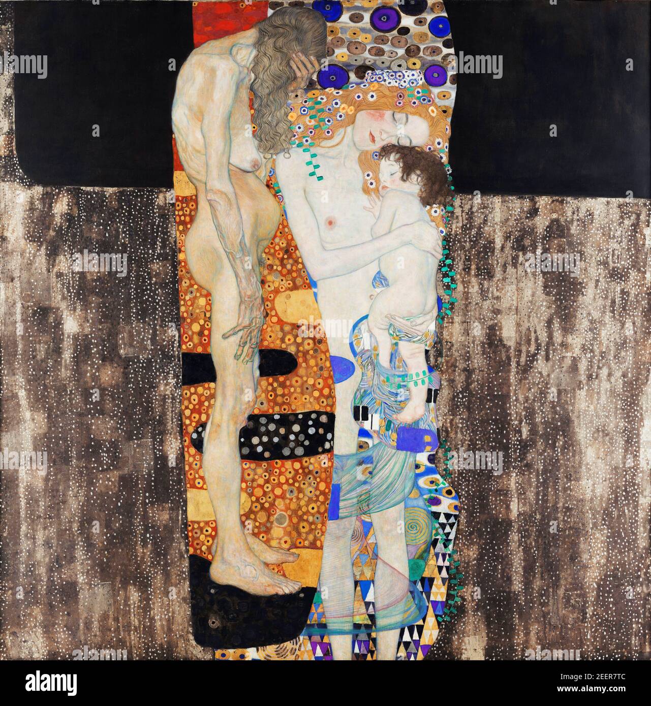 Gustav Klimt. Dipinto intitolato ' le tre età della donna (Die drei Lebensalter der Frau)' di Gustav Klimt (1862-1918), olio su tela, 1905 Foto Stock