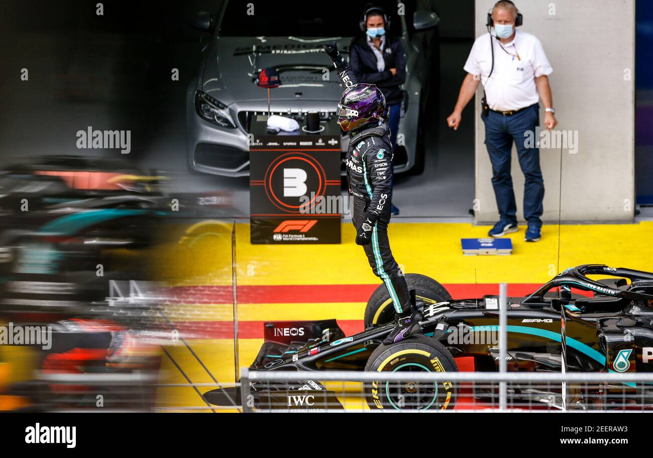 HAMILTON Lewis (gbr), Mercedes AMG F1 GP W11 Hybrid EQ Power+, ritratto durante la Formula 1 Pirelli Grosser Preis der Steiermark 2020, Gran Premio della Stiria dal 10 al 12 luglio 2020 sul Red Bull Ring, a Spielberg, Austria - Foto DPPI Foto Stock