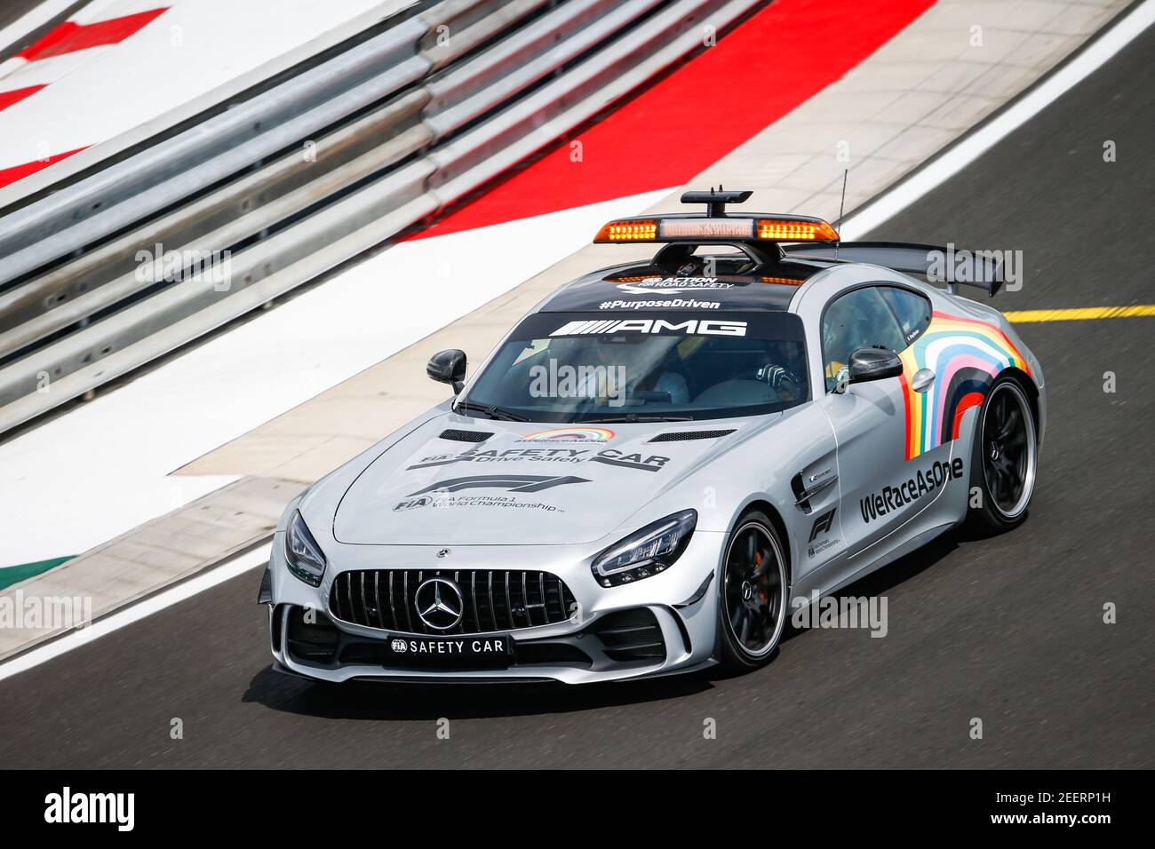 Auto di sicurezza durante la Formula 1 Aramco Magyar Nagydij 2020, Gran Premio d'Ungheria dal 17 al 19 luglio 2020 sull'Hungaroring, a Budapest, Ungheria - Foto Antonin Vincent / DPPI Foto Stock