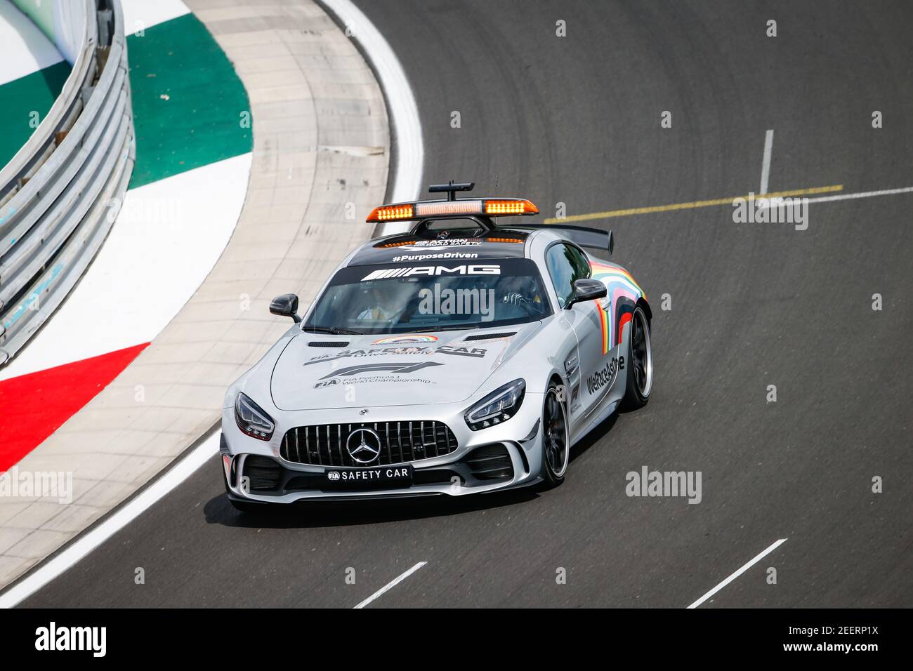 Auto di sicurezza durante la Formula 1 Aramco Magyar Nagydij 2020, Gran Premio d'Ungheria dal 17 al 19 luglio 2020 sull'Hungaroring, a Budapest, Ungheria - Foto Antonin Vincent / DPPI Foto Stock