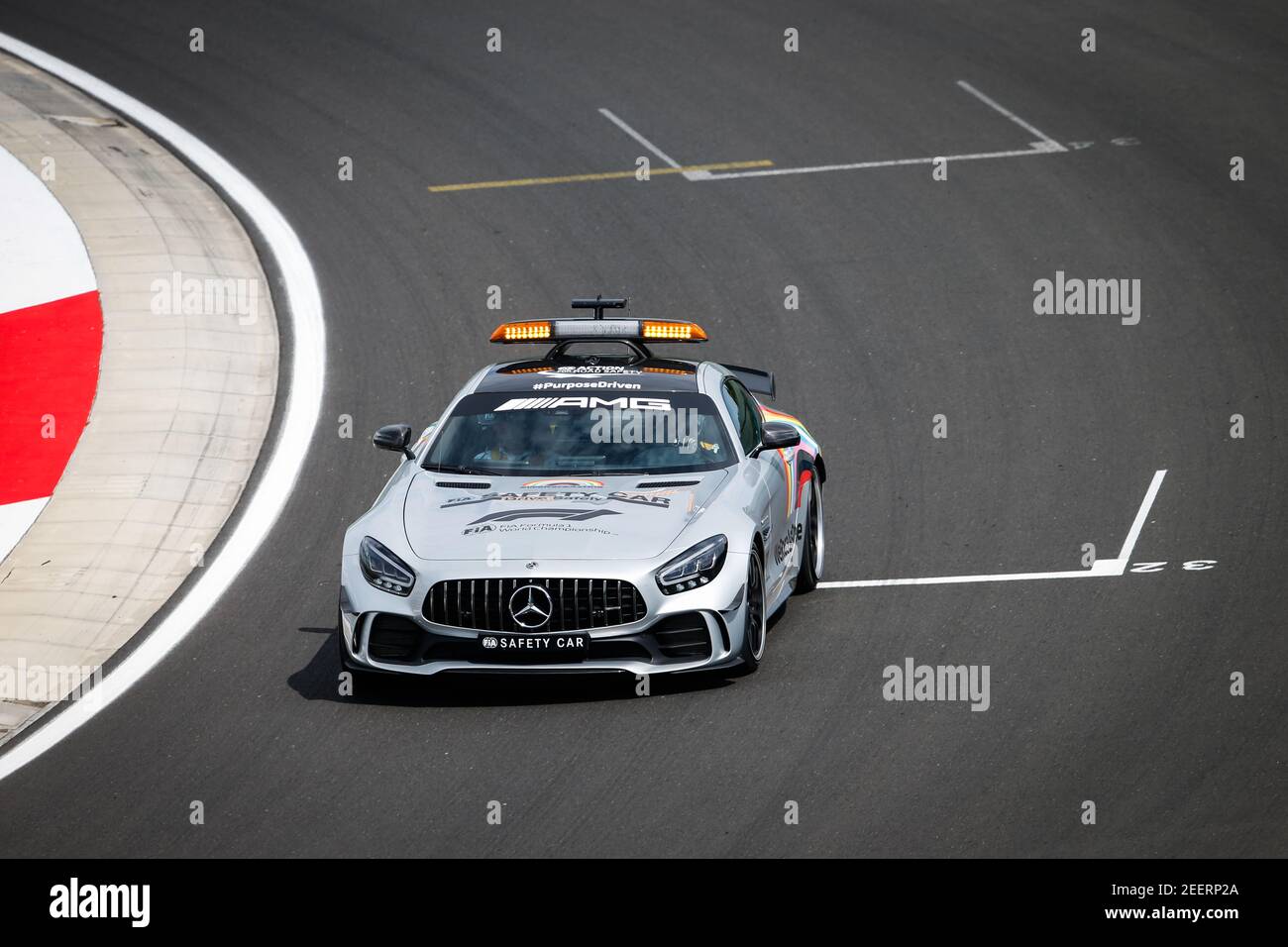 Auto di sicurezza durante la Formula 1 Aramco Magyar Nagydij 2020, Gran Premio d'Ungheria dal 17 al 19 luglio 2020 sull'Hungaroring, a Budapest, Ungheria - Foto Antonin Vincent / DPPI Foto Stock