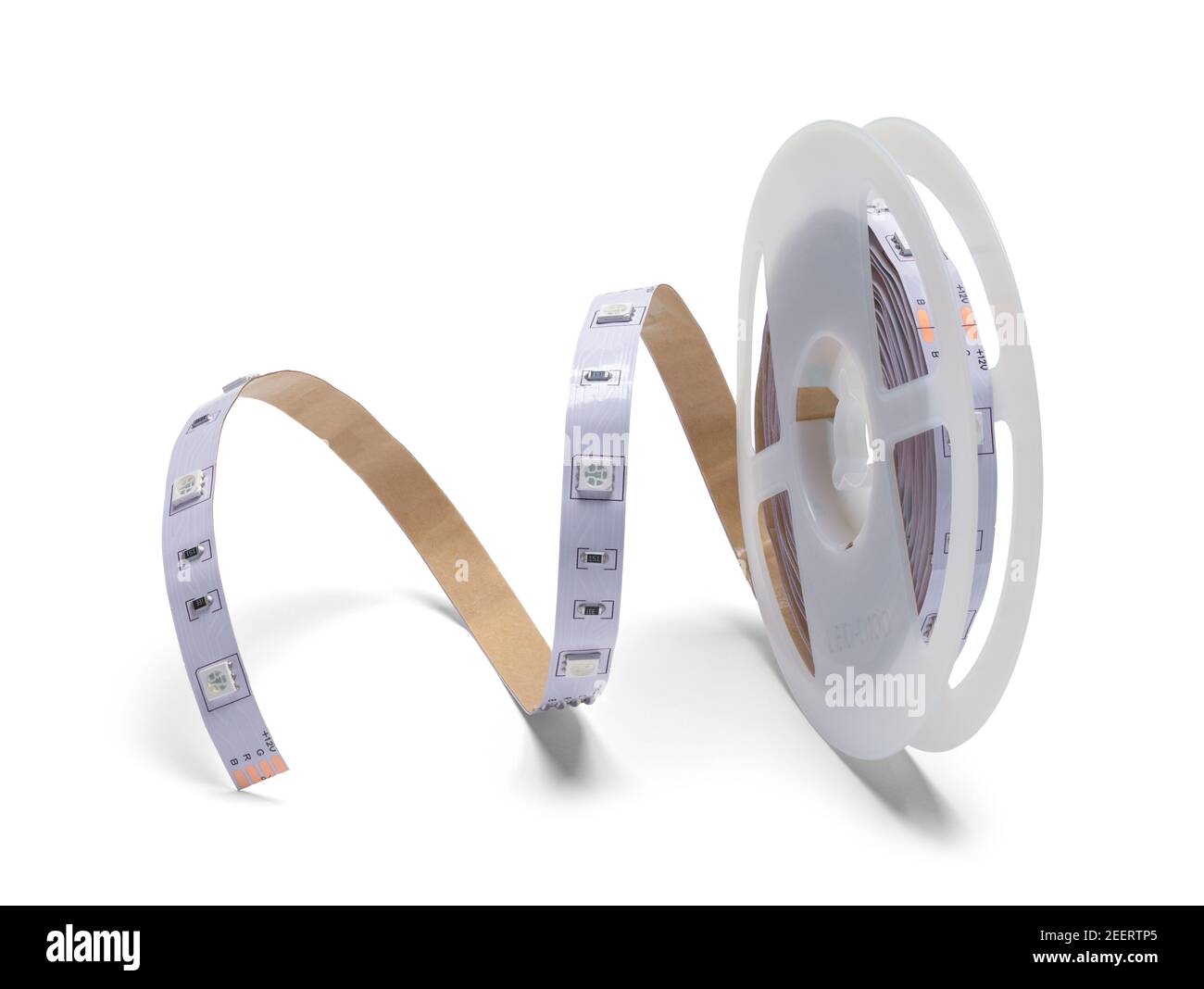 Svolgimento rotolo di luci a LED Cut out. Foto Stock