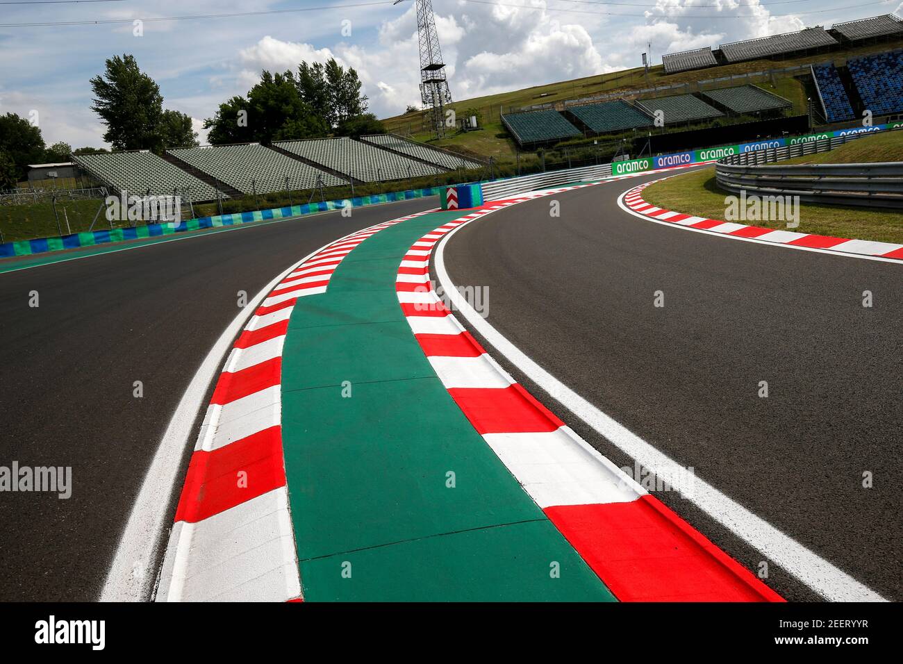 Pista di illustrazione, pista, durante la Formula 1 Aramco Magyar Nagydij 2020, Gran Premio d'Ungheria dal 17 al 19 luglio 2020 sull'Hungaroring, a Budapest, Ungheria - Foto DPPI Foto Stock