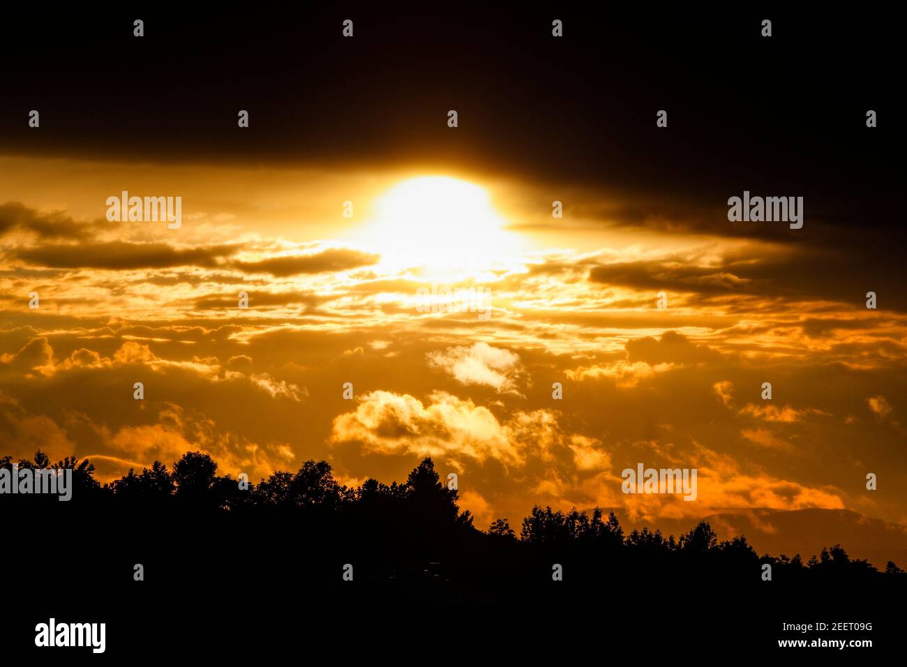 Atmosfera da tramonto durante la Formula 1 Aramco Magyar Nagydij 2020, Gran Premio d'Ungheria dal 17 al 19 luglio 2020 sull'Hungaroring, a Budapest, Ungheria - Foto Florent Gooden / DPPI Foto Stock