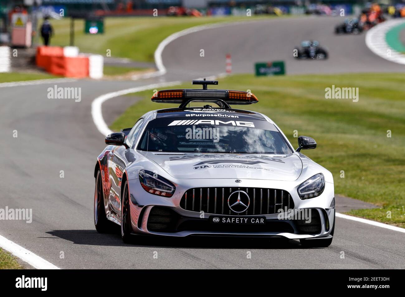 Mercedes Safety Car durante la Formula 1 Pirelli British Grand Prix 2020, dal 31 luglio al 02 agosto 2020 sul circuito di Silverstone, a Silverstone, Regno Unito - Foto DPPI Foto Stock